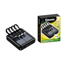 Powerbank Solar 4-em-1