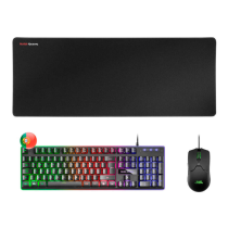 Conjunto Teclado + Rato + Tapete Mars Gaming