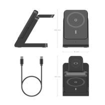 Suporte de Carregamento + PowerBank Aisens Wireless 4-em-1