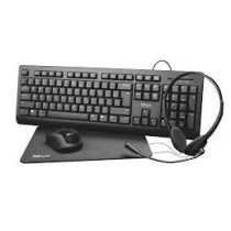 Conjunto Trust (Teclado + Rato + Tapete + Phones)