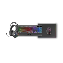 Conjunto Teclado + Rato + Tapete + Headphones Mars Gaming MCP124Pro
