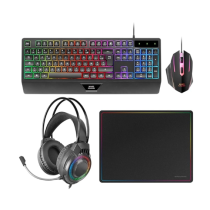 Conjunto Teclado + Rato + Tapete + Headphones Mars Gaming MCP124Pro